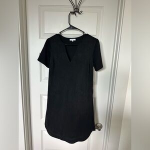 Suede Black Dress